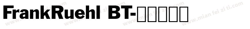 FrankRuehl BT字体转换